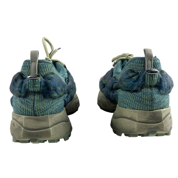 ACNE STUDIOS BUBBA CN255 BUBBLE KNIT BLUE GREEN LACE UP SNEAKER TENNIS SHOE - Picture 13 of 16